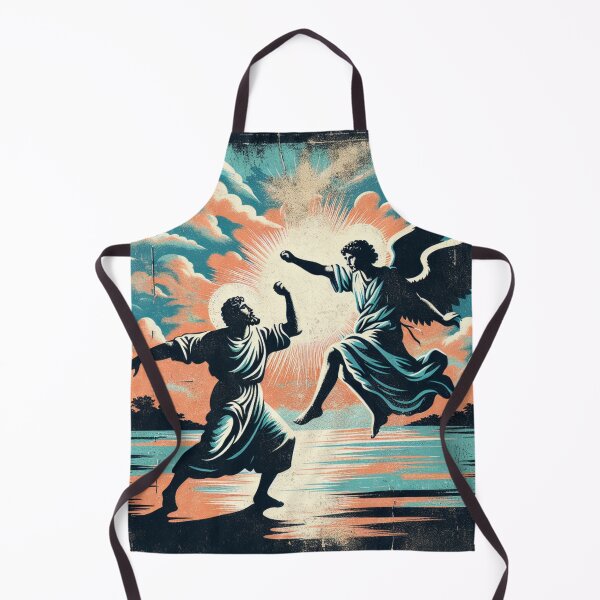 Item preview, Jacob Wrestling The Angel Vintage Empowering Inspiring Faith Bible designed and sold by DEEZAYN.