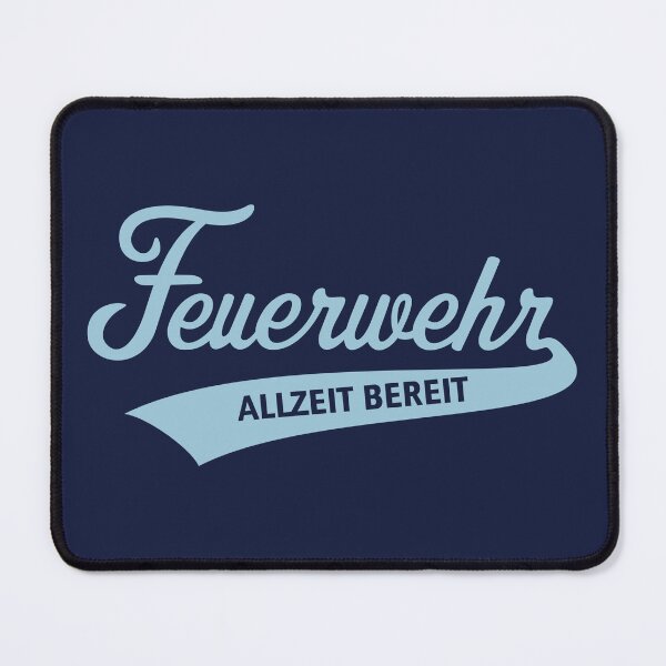 Item preview, Fire Department – Always Ready (Firefighter / Lettering / Sky Blue) designed and sold by MrFaulbaum.