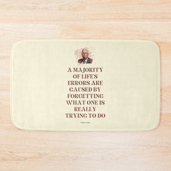 Item preview, Charlie Munger Quote for light background designed and sold by VarnaChitra.