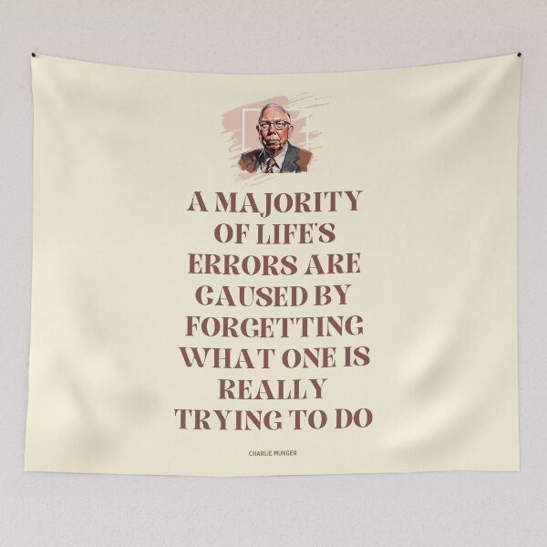 Item preview, Charlie Munger Quote for light background designed and sold by VarnaChitra.