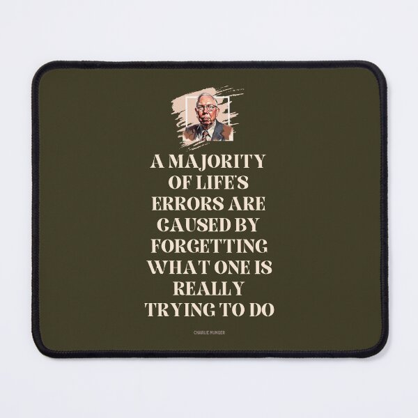 Item preview, Charlie Munger Quote Dark Background designed and sold by VarnaChitra.