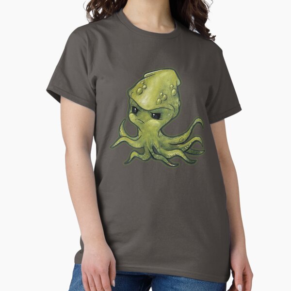 Cute Grumpy Baby Squid Classic T-Shirt