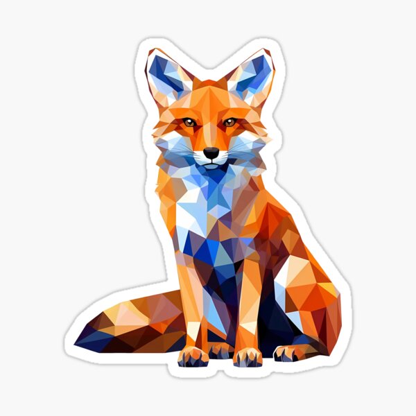 Item preview, Geometric Fox designed and sold by Weirdanya.