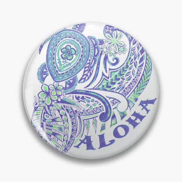 Item preview, Aloha Tribal Honu Grunged Tattoo-4492 designed and sold by sunnthreads.