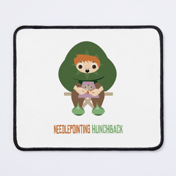Item preview, Needlepointing Hunchback  ~ Swift Sloth Media ~ Great Gift Idea designed and sold by SwiftSlothMedia.