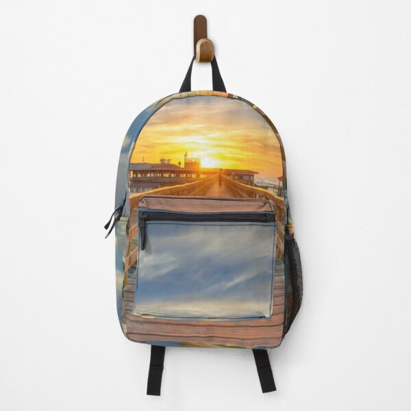 Item preview, Ventura Sunset on the wooden boardwalk designed and sold by CircinusStore.