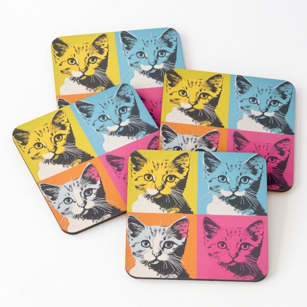 Item preview, Gatos al estilo Andy Warhol designed and sold by Kr3uzberg.