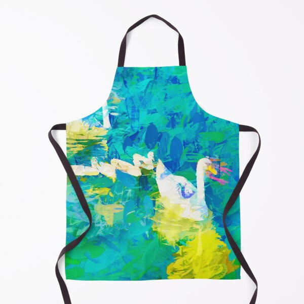 Item preview, Swans Impasto Abstract designed and sold by Kay Brewer.