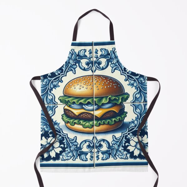Item preview, Delft Tile With Fast Food No.2 designed and sold by ArtNook777.