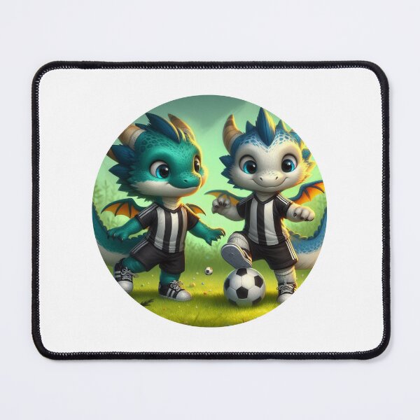 Item preview, Baby dragons playing football  designed and sold by YVESTEP.