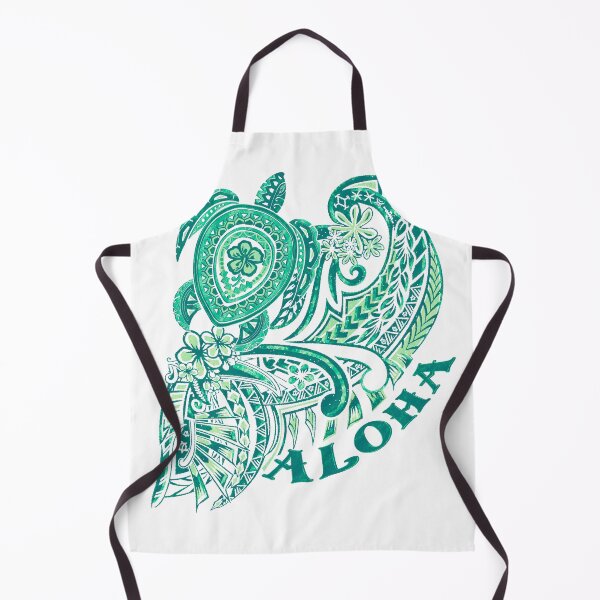 Item preview, Aloha Tribal Honu Teal Grunged Tattoo-4488 designed and sold by sunnthreads.
