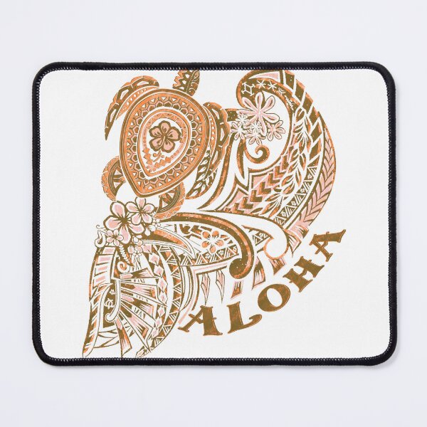 Item preview, Aloha Tribal Honu Gold Grunged Tattoo-4487 designed and sold by sunnthreads.