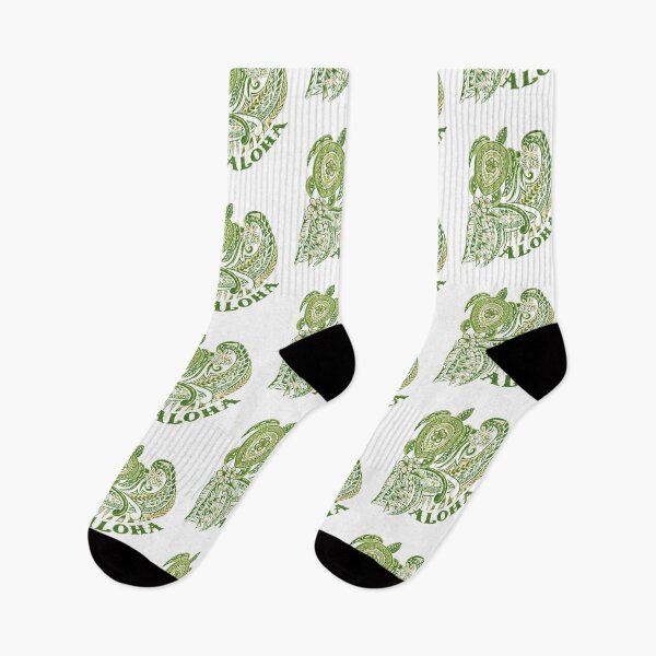 Item preview, Aloha Tribal Honu Green Grunged Tattoo-4490 designed and sold by sunnthreads.