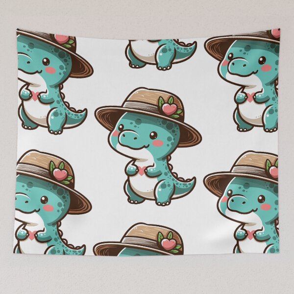 Item preview, Stylish Dino with Hat designed and sold by ArtfulWeave.