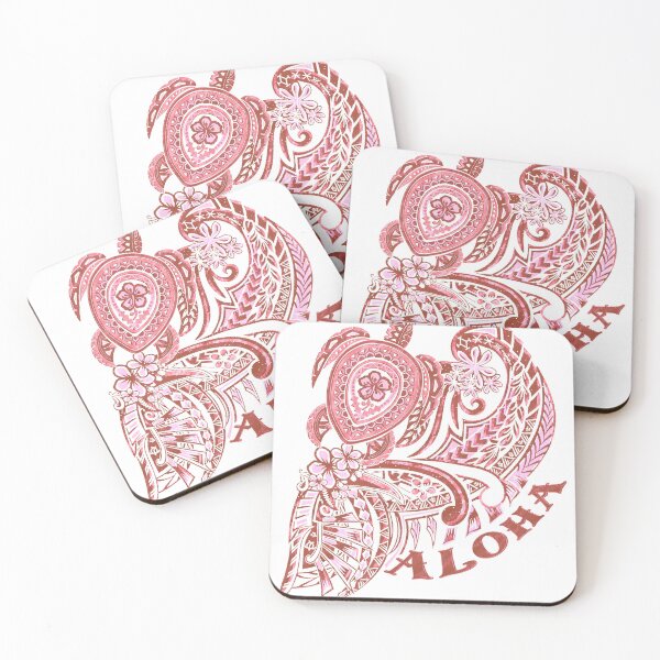 Item preview,  Aloha Tribal Honu Coral Grunged Tattoo-4491 designed and sold by sunnthreads.