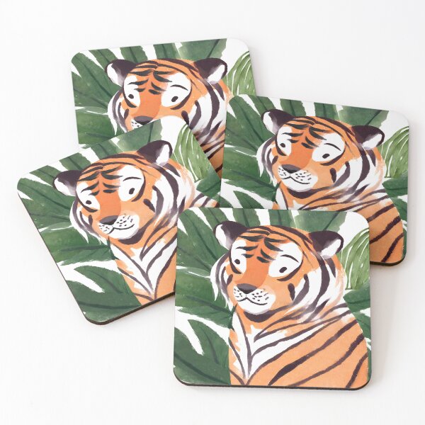 Item preview, Tiger in the leaves designed and sold by Bubbles1409.