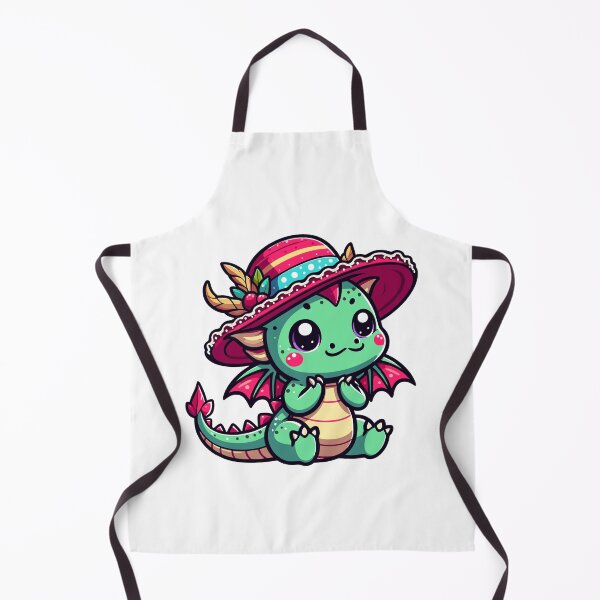Item preview, Stylish Dragon with Hat designed and sold by ArtfulWeave.