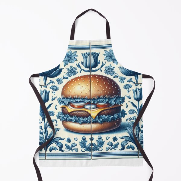 Item preview, Delft Tile With Fast Food No.3 designed and sold by ArtNook777.