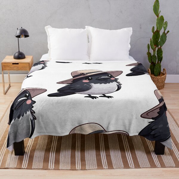 Item preview, Stylish Crow with Hat designed and sold by ArtfulWeave.