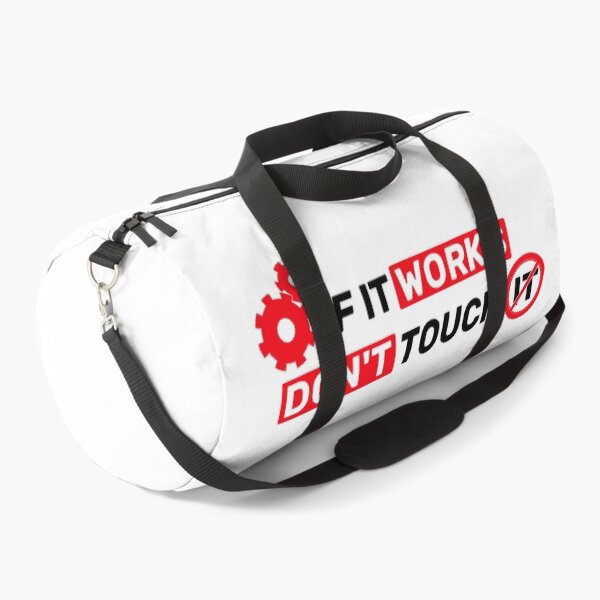 Item preview, If it works, don't touch it  - white red designed and sold by Warrioll.