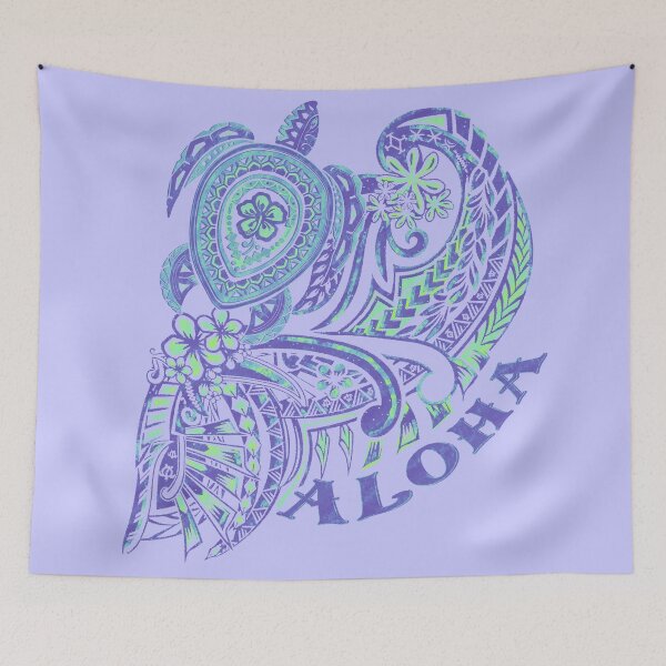 Item preview, Aloha Tribal Honu Grunged Tattoo-4492 designed and sold by sunnthreads.