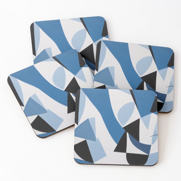 Item preview, Harmony in Blue Abstraction designed and sold by DeMuurdecoratie.