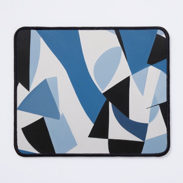 Item preview, Harmony in Blue Abstraction designed and sold by DeMuurdecoratie.