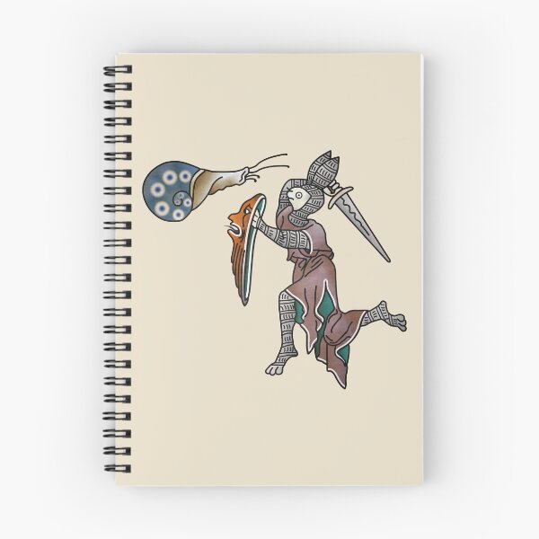 Item preview, Marginalia Rabbit Knight vs Snail medieval meme designed and sold by MargiKnights.