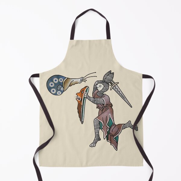 Item preview, Marginalia Rabbit Knight vs Snail medieval meme designed and sold by MargiKnights.
