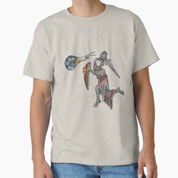 Artikel-Vorschau von Marginalia Rabbit Knight vs Snail mittelalterliches Meme, designt und verkauft von MargiKnights.