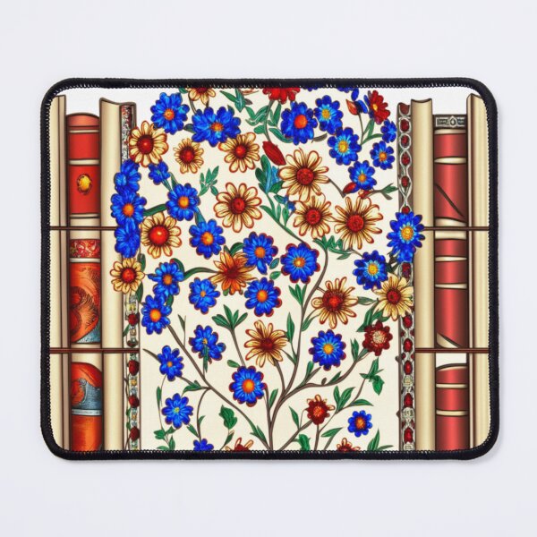 Item preview, A Meeting Point of Tranquility: Books and Flowers designed and sold by Colorful-Garden.
