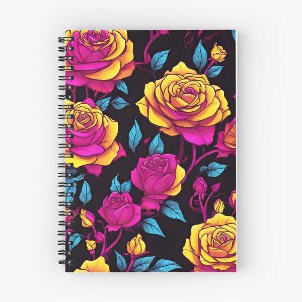 Item preview, Glowing Neon Flower Rose Pattern designed and sold by WAUZ.