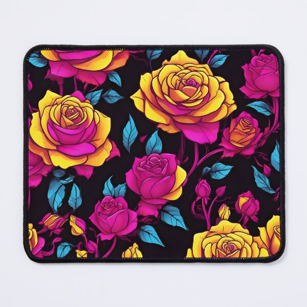 Item preview, Glowing Neon Flower Rose Pattern designed and sold by WAUZ.