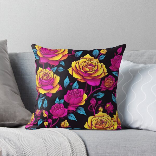 Item preview, Glowing Neon Flower Rose Pattern designed and sold by WAUZ.