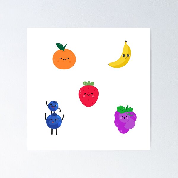 Item preview, cute fruit sticker pack designed and sold by printsbylana.