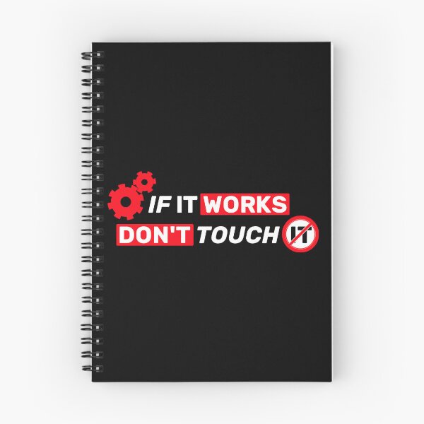 Item preview, If it works, don't touch it  - black mono designed and sold by Warrioll.
