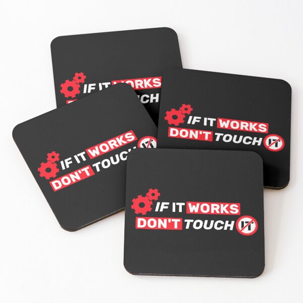 Item preview, If it works, don't touch it  - black mono designed and sold by Warrioll.