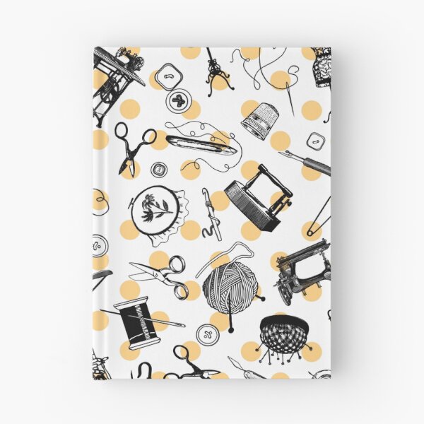Artikelvorschau, Handgefertigte Retro-Symbole. Stricken, Nähen, Häkeln usw. Goldgelbe Punkte entworfen und verkauft von Drawmecute.