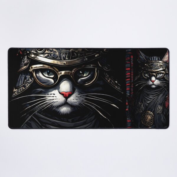 Item preview, Cool Samurai Cat With Katana designed and sold by NPC-Trader.