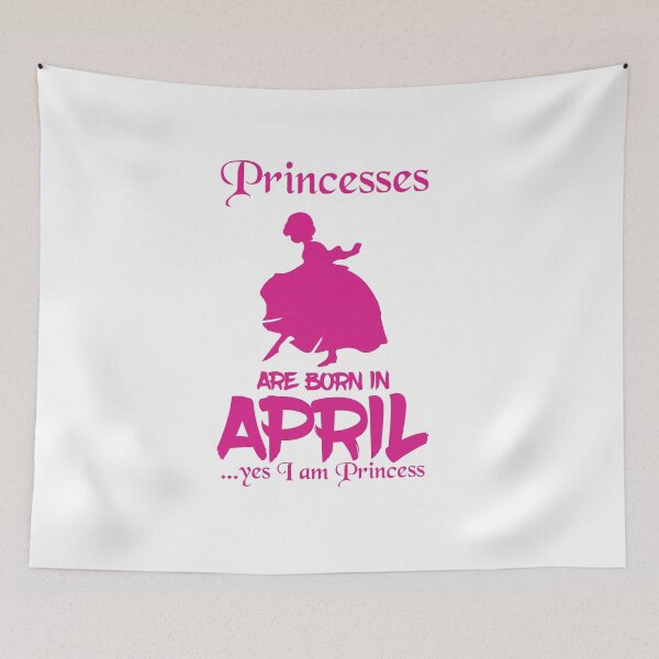 Item preview, Princess Are Born In April T Shirt April Birthday Men Gift S Tee Funny Novelty Legends Month Women X157 Royal designed and sold by Burhan J Tees LTD.