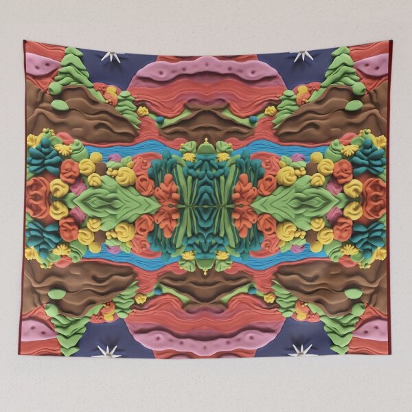 Item preview, Colourful River Pattern designed and sold by ComicJo.