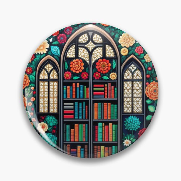 Item preview,  "Library" A Meeting Point of Tranquility: Books and Flowers designed and sold by Colorful-Garden.