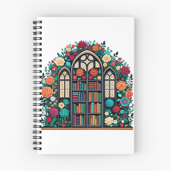 Item preview,  "Library" A Meeting Point of Tranquility: Books and Flowers designed and sold by Colorful-Garden.