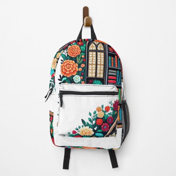 Item preview,  "Library" A Meeting Point of Tranquility: Books and Flowers designed and sold by Colorful-Garden.
