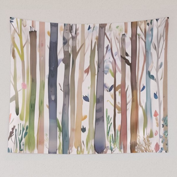 Item preview, Colourful Tree Trunks,  designed and sold by Frame of Mind .