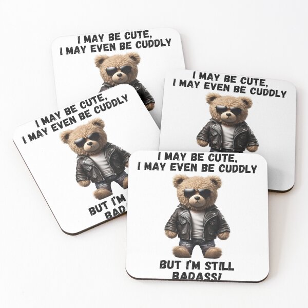 Item preview, Cute, Cuddly and Badass Teddy Bear designed and sold by Fredster1966.