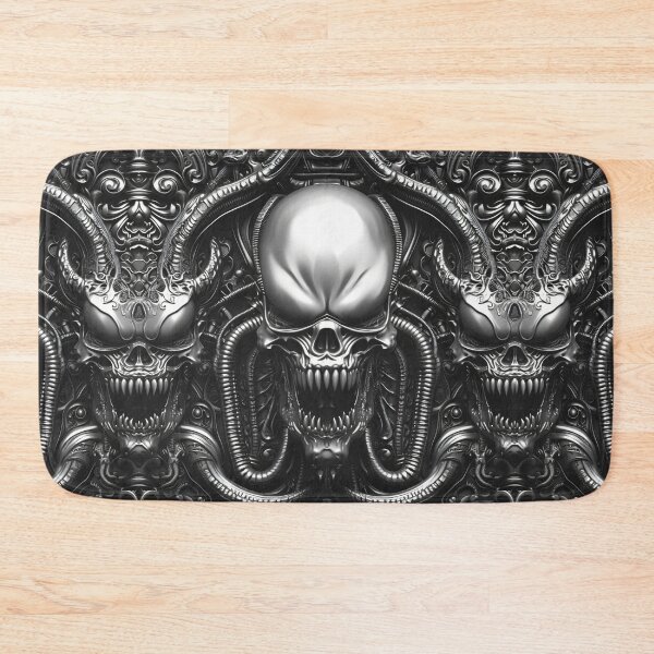 Item preview, Chrome Skull Elegance - Surreal Metallic Symphony designed and sold by Sir Meow Meow.