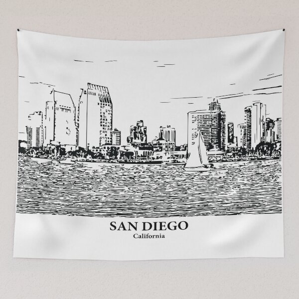 Item preview, San Diego - California designed and sold by Lakeric Cityscapes.