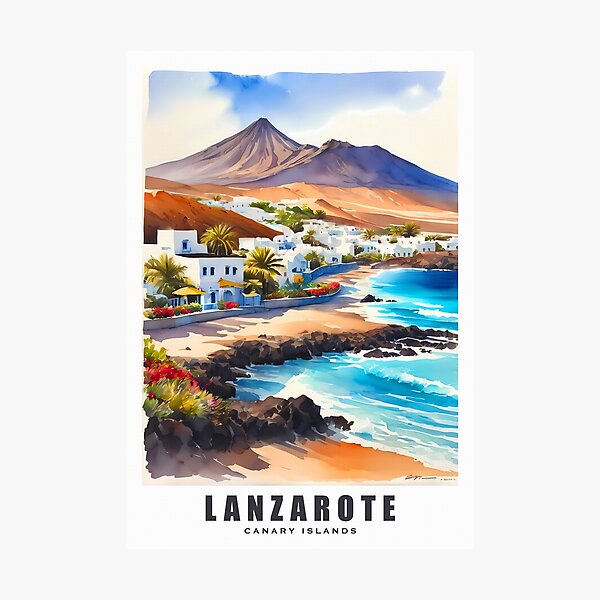 Item preview, LANZAROTE :  Canary Islands / Spain : "Coastal Wonders: Embracing the Beauty of Lanzarote's Shorelines" designed and sold by sirtonine.
