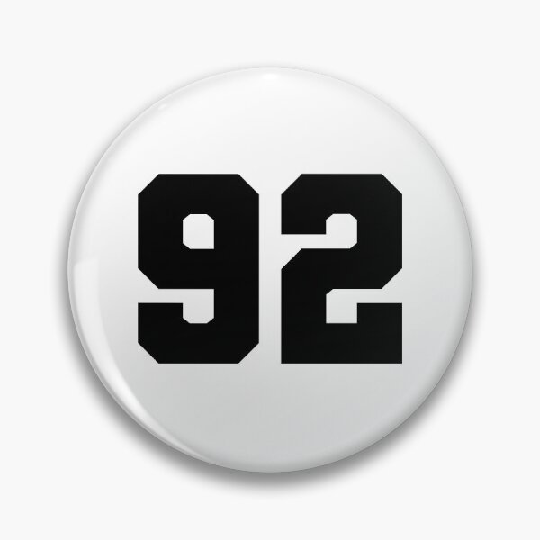 Item preview, 92, ninety two, black, soccer league designed and sold by Numbers-Art.